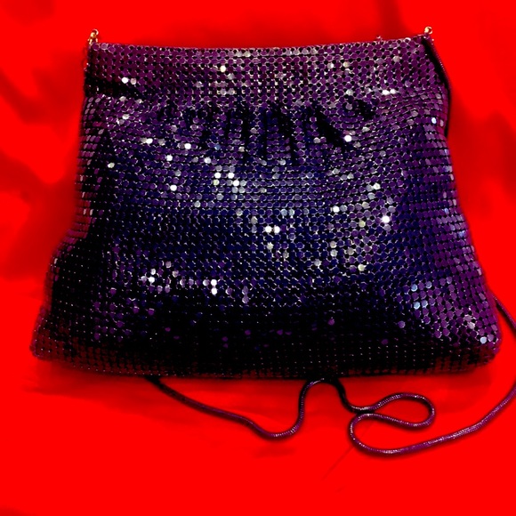 Navy Mesh Shoulder Bag - Picture 4 of 8